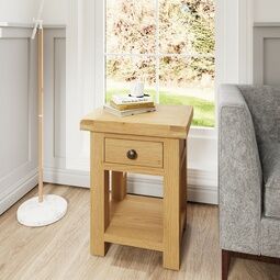 Country St Mawes Side Table Medium Oak finish
