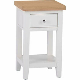 Elberry Lamp Table White