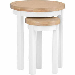 Elberry Round Nest Of 2 Tables White