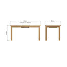 Redcliffe 1.6M Extending Dining Table Rustic Oak additional 6