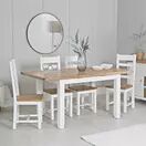 Elberry 1.2m Butterfly Extending Table White additional 2