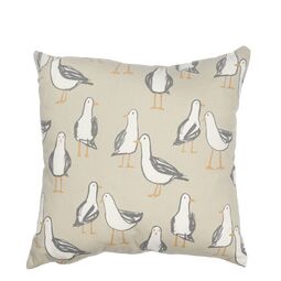 Laridae Seagull Taupe Cushion