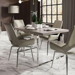 Ideford 1.4 m Dining Table Silver Oak
