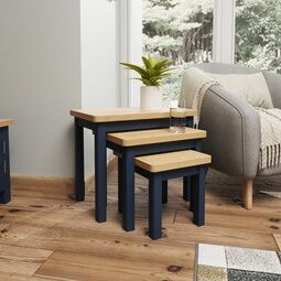 Redcliffe Nest Of 3 Tables Blue