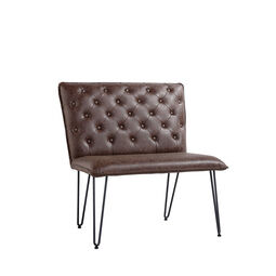 Studded back Bench Brown