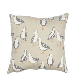 Laridae Seagull Taupe Cushion