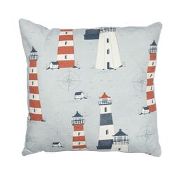 Lighthouse Design Multi-Coloured Cushion