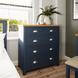Redcliffe 2 Over 3 Chest Of Drawers Blue