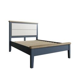 Helston 4'6 Bed with Fabric Headboard & Low Footboard Set