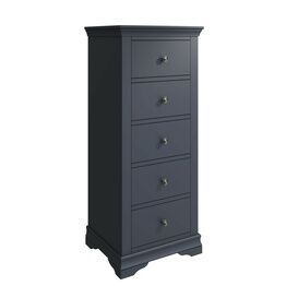 Salcombe 5 Drawer Wellington Chest of Drawers Midnight Grey