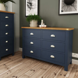 Redcliffe 6 Drawer Chest Of Drawers Blue