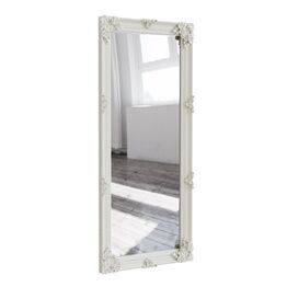 Accent Mirror White Painted Wooden Frame