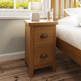 Redcliffe Bedside Cabinet  Rustic Oak
