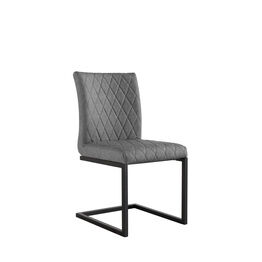 Diamond stitch dining chair  Grey (Pair)