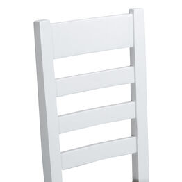 Tresco White Ladder Back Wooden Dining Chair