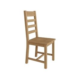Country St Mawes Ladder Back Chair Medium Oak finish (Pair)