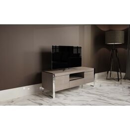 Ideford Large TV Cabinet Silver Oak