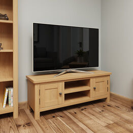 Redcliffe Large TV Unit  Rustic Oak