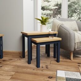 Redcliffe Nest Of 2 Tables Blue