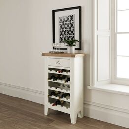Tresco Wine Cabinet Old white