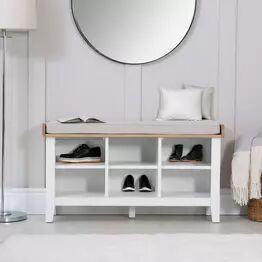 Elberry Hall Bench White