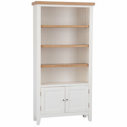 Elberry Large Bookcase White