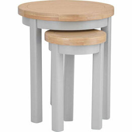 Elberry Round Nest Of 2 Tables Grey