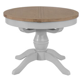Tresco Grey Round Butterfly Extending Table