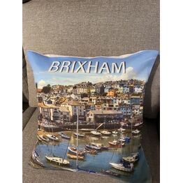 Brixham by day' - Cushion