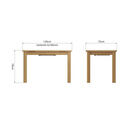 Redcliffe 1.2M Extending Dining Table Rustic Oak additional 9