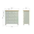 Redcliffe 2 Over 3 Chest Of Drawers Dove Grey additional 9