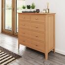 Normandie 2 Over 3 Chest of Drawers Light Oak additional 1