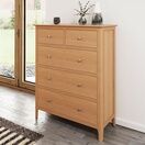 Normandie 2 Over 3 Chest of Drawers Light Oak additional 1