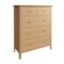 Normandie 2 Over 3 Chest of Drawers Light Oak additional 2