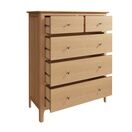 Normandie 2 Over 3 Chest of Drawers Light Oak additional 3