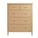 Normandie 2 Over 3 Chest of Drawers Light Oak additional 4