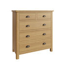 Redcliffe 2 Over 3 Chest Of Drawers Rustic Oak additional 2