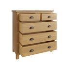 Redcliffe 2 Over 3 Chest Of Drawers Rustic Oak additional 3