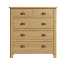 Redcliffe 2 Over 3 Chest Of Drawers Rustic Oak additional 4