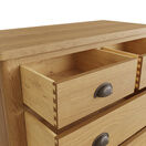 Redcliffe 2 Over 3 Chest Of Drawers Rustic Oak additional 7