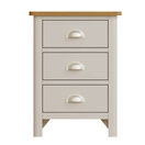Redcliffe 3 Drawer Bedside Cabinet Dove Grey additional 4