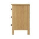 Redcliffe 3 Drawer Bedside Cabinet Rustic Oak additional 5
