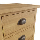 Redcliffe 3 Drawer Bedside Cabinet Rustic Oak additional 6