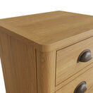 Redcliffe 3 Drawer Bedside Cabinet Rustic Oak additional 8