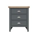 Tresco 3 Drawer Bedside Table Charcoal additional 4