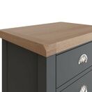 Tresco 3 Drawer Bedside Table Charcoal additional 6