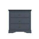Salcombe 3 Drawer Chest of Drawers Midnight Grey additional 7