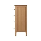 Normandie 4 Drawer Narrow Chest of Drawers Light Oak additional 5