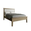 Helston 4'6 Bed with Fabric Headboard & Low Footboard Set additional 4