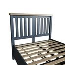 Helston 4'6 Bed with Wooden Headboard & Drawer Footboard Set additional 3